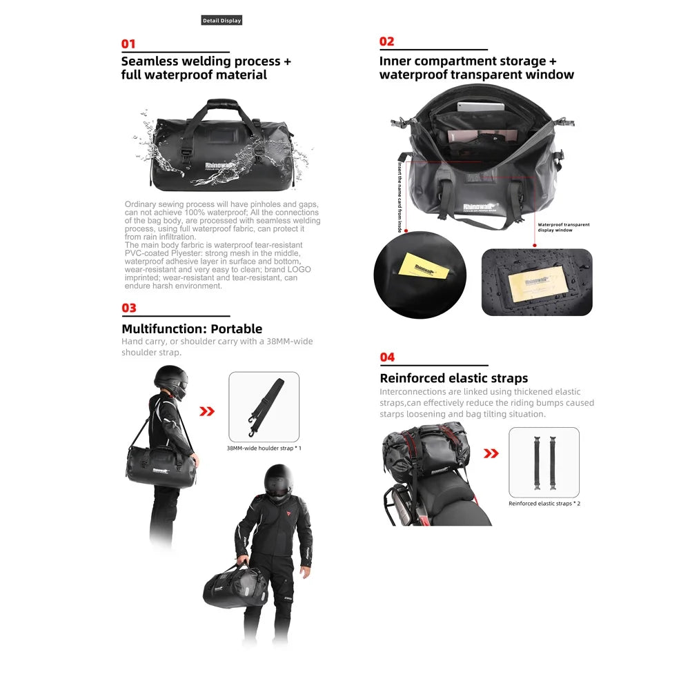 Motorcycle Rearseat Bag 45L Y72112