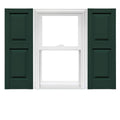 Mid America Raised Panel Vinyl Shutters (1 Pair) - 14.75 x 55 122 Midnight Green Q593