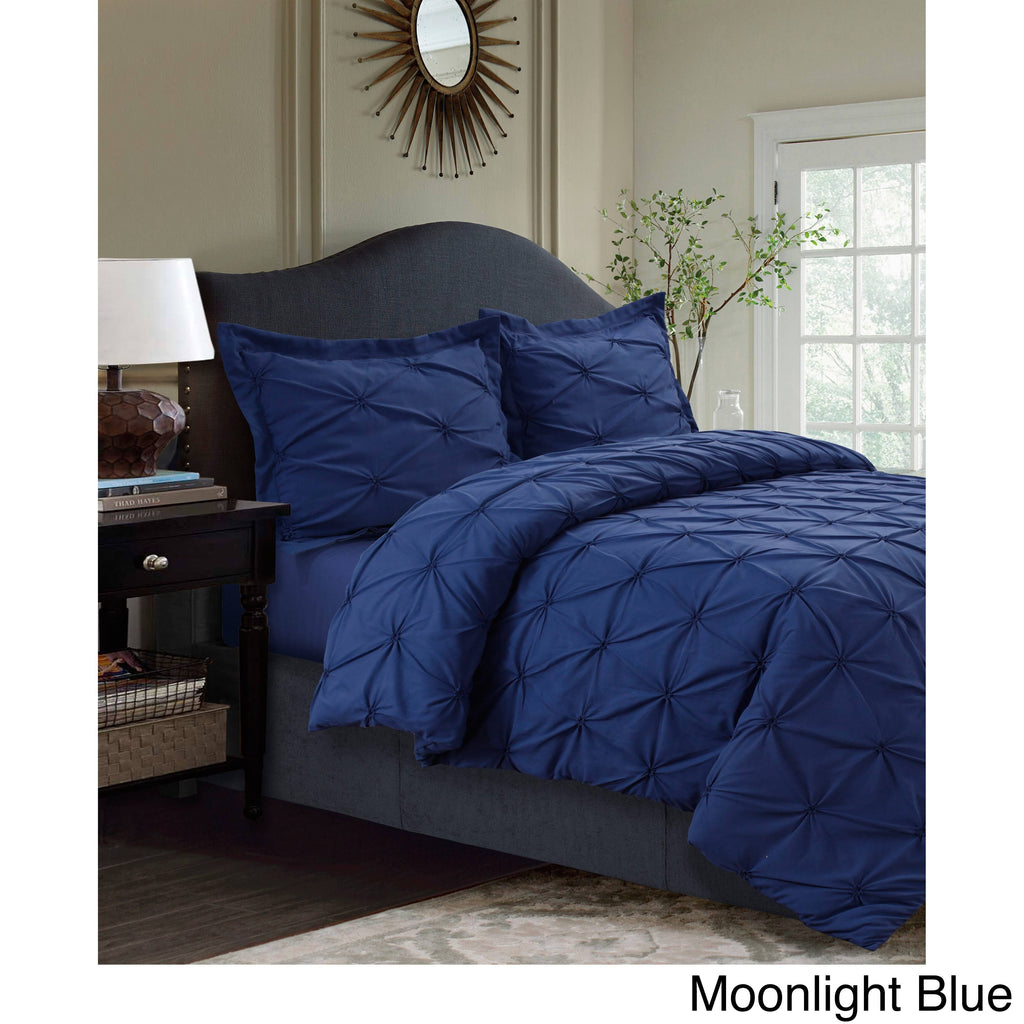 King White Microfiber Oversized Duvet Cover Set I15687