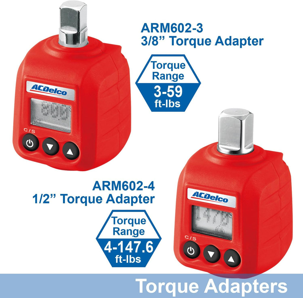 3/8” Digital Torque Adapter with Buzzer and LED Flash Notification, Pack of 2 J6856