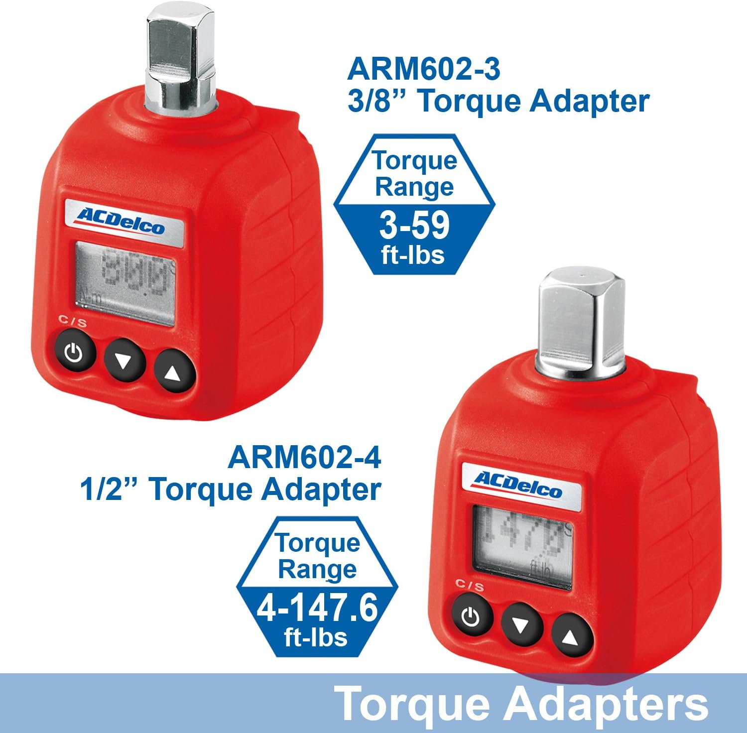 3/8” Digital Torque Adapter with Buzzer and LED Flash Notification, Pack of 2 J6856