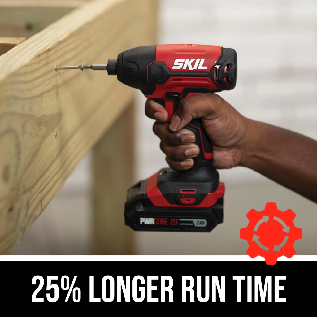 20V Cordless 1/4'' Hex Impact Driver Kit with 2.0Ah Battery & Charger J546