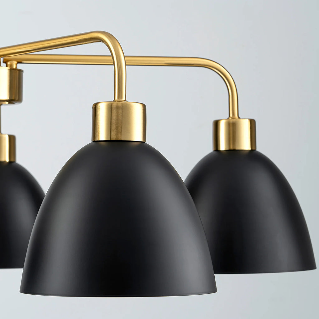 5-Light Dimmable Industrial Shaded Chandelier F776576