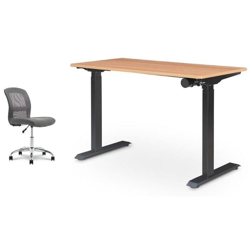 2-Piece Set with Standing Desk and Armless Task Chair M5079
