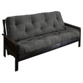 Charcoal Grey 8-Inch Gel Memory Foam Futon Mattress D177879