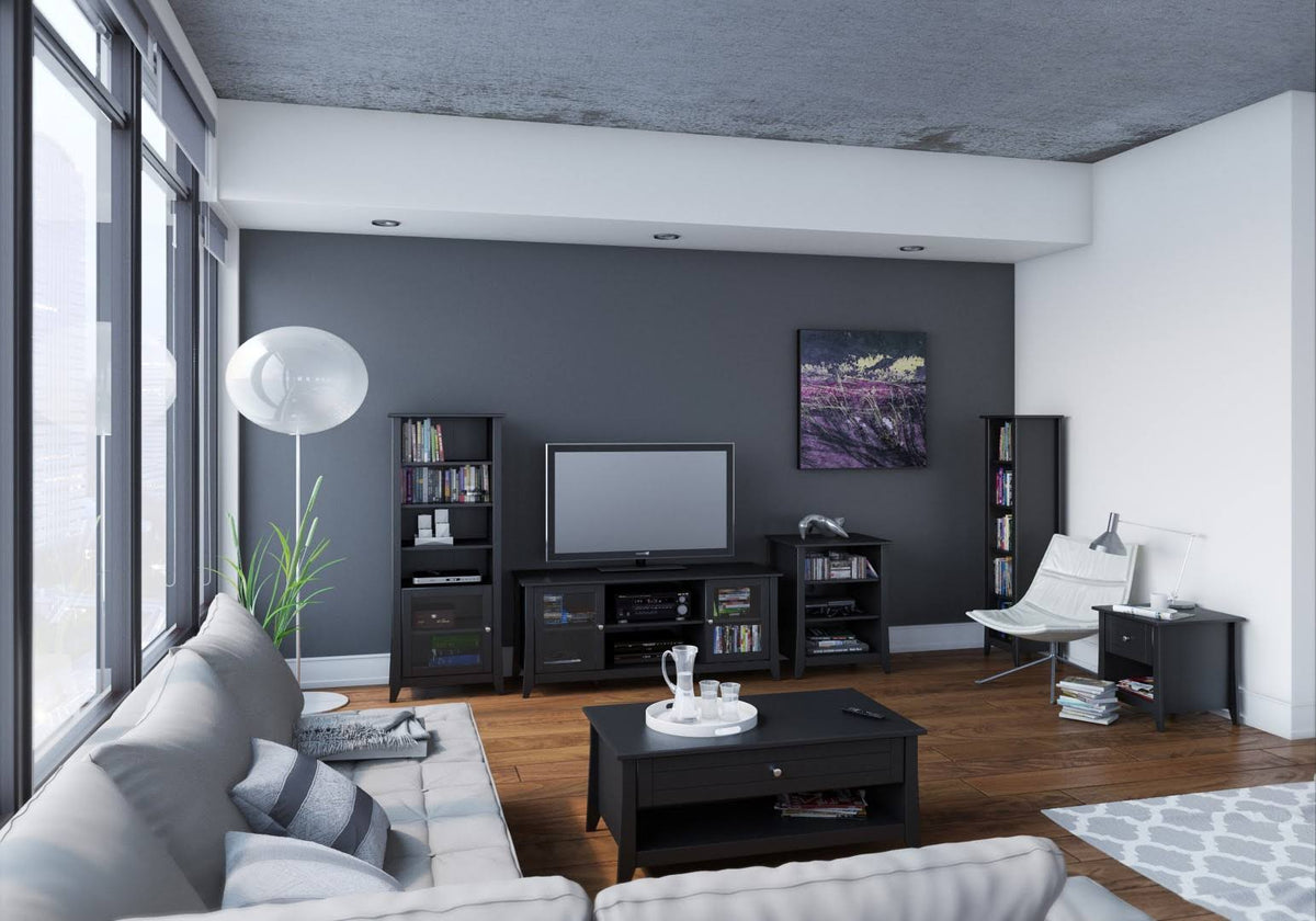 Tuxedo Black Curio Cabinet O90726