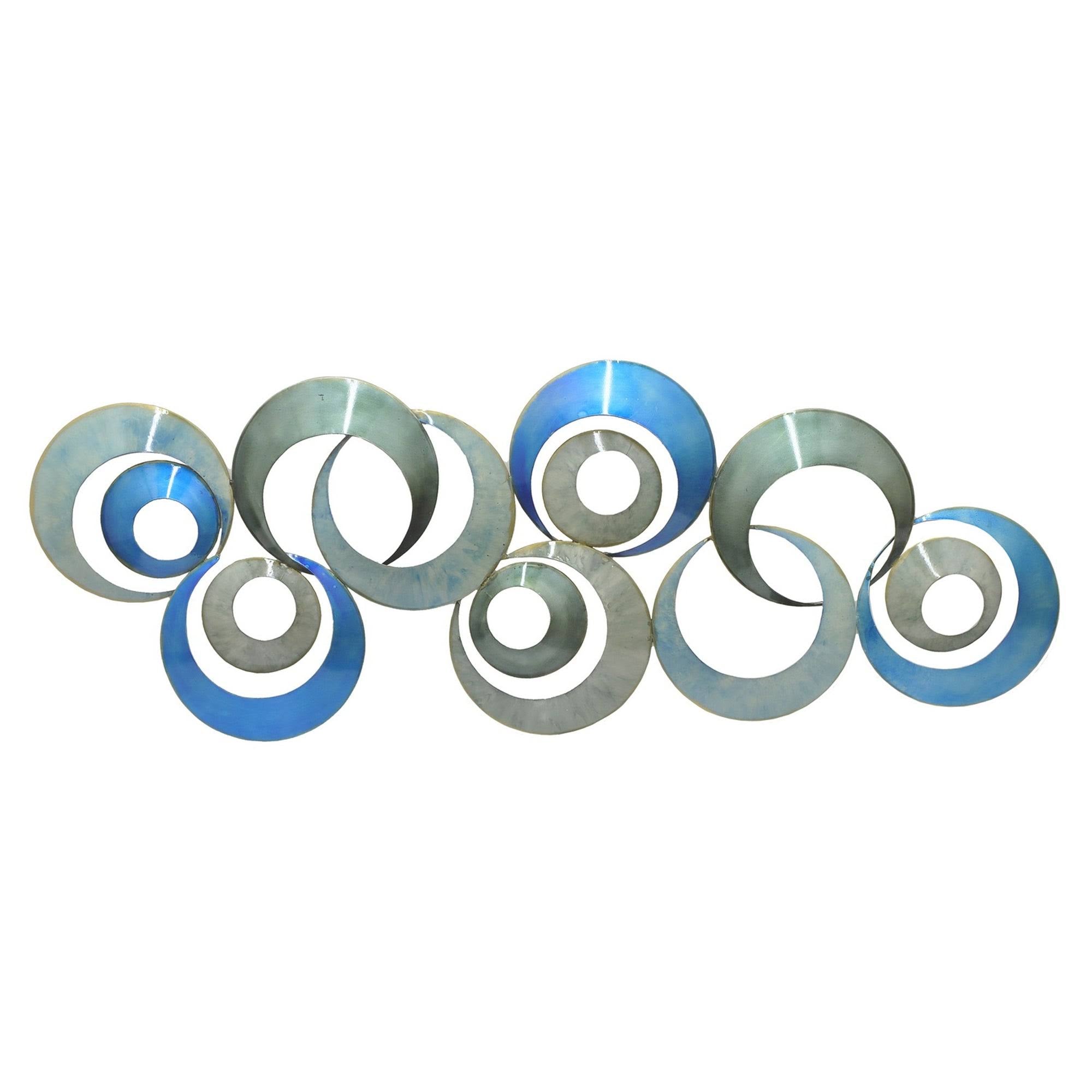 Blue Metal Wall Decor R9633