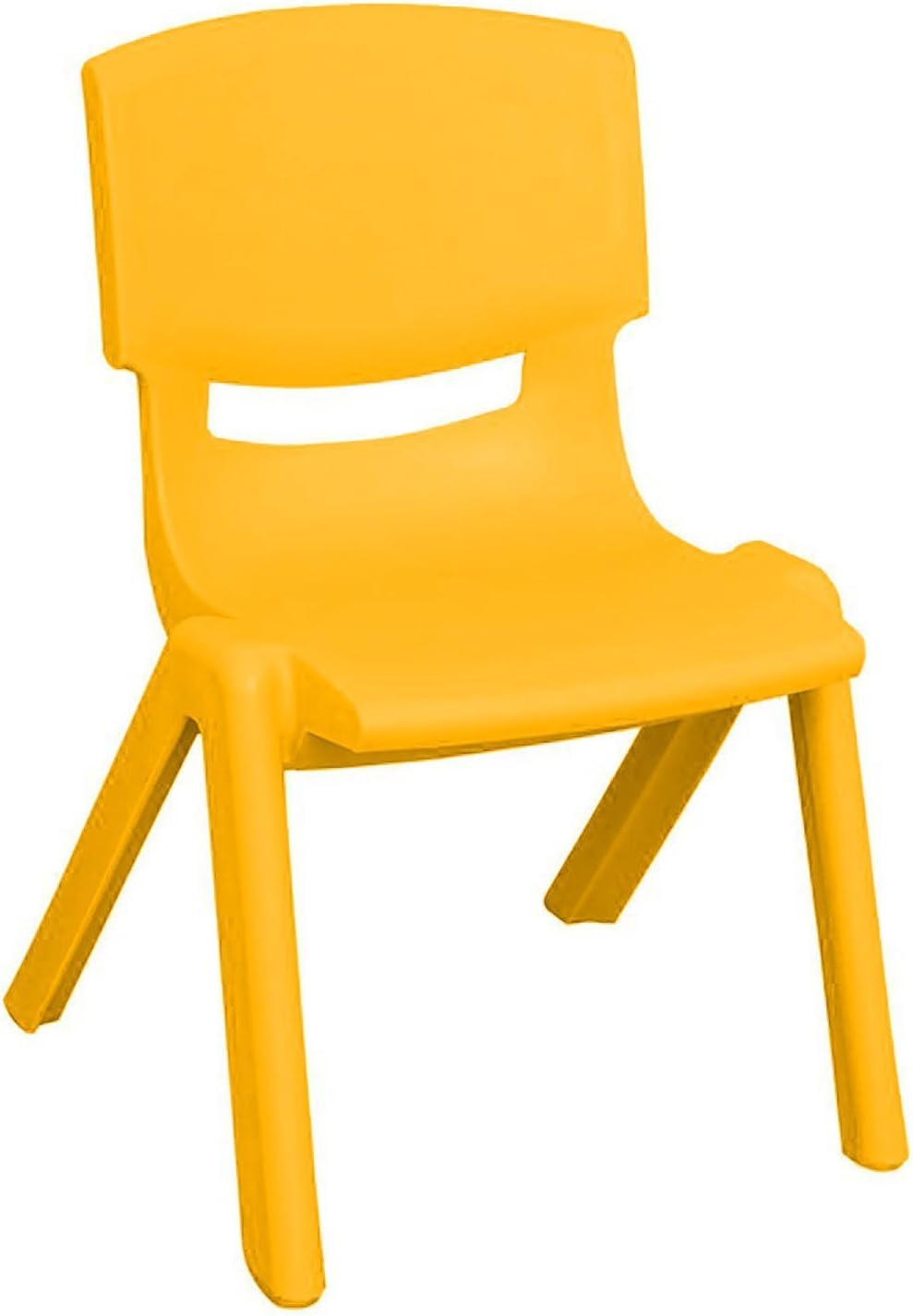 10 Pack Yellow Stackable Plastic Kids Learning Chairs H77502