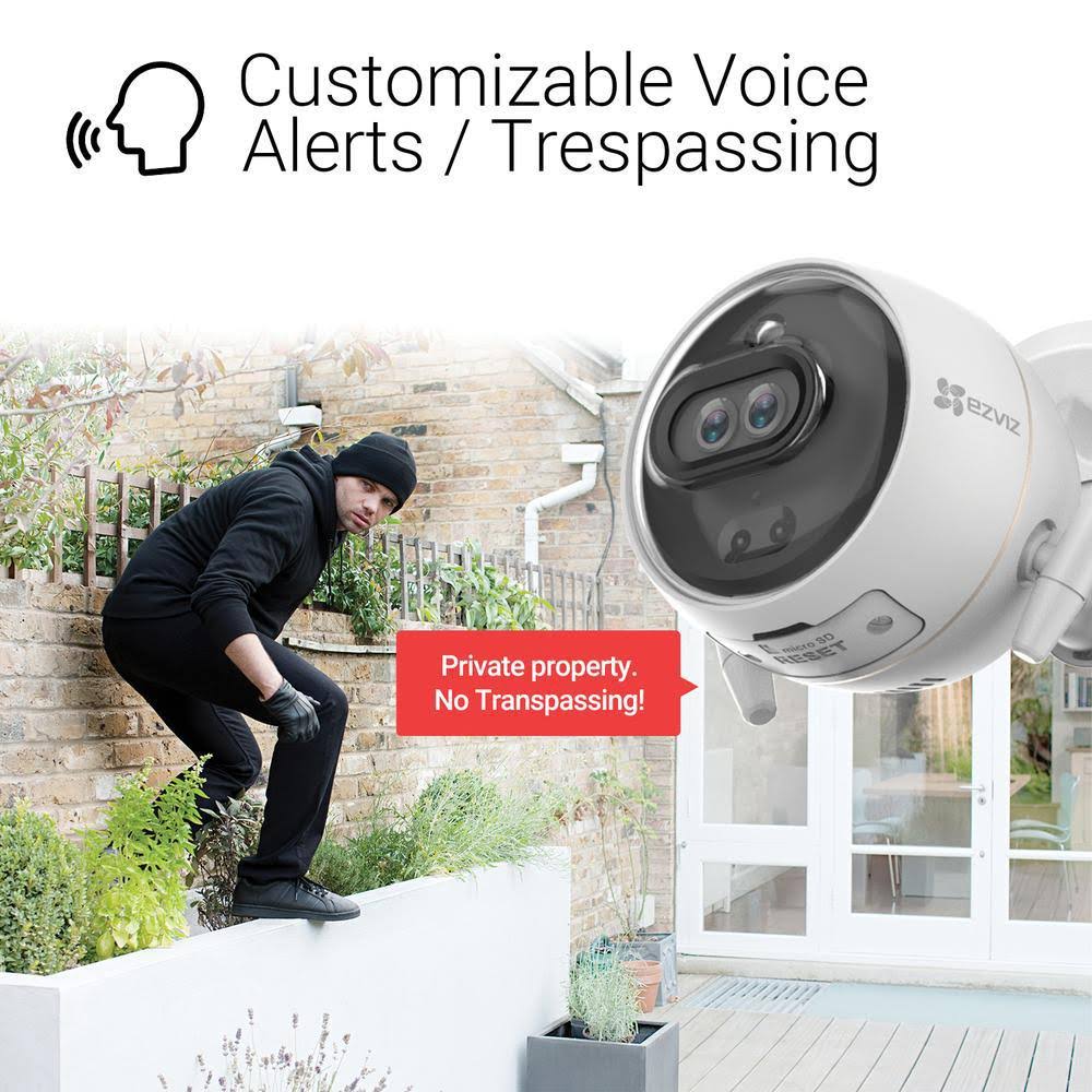 White Dual-Lens Security Camera 2-Pack G6313