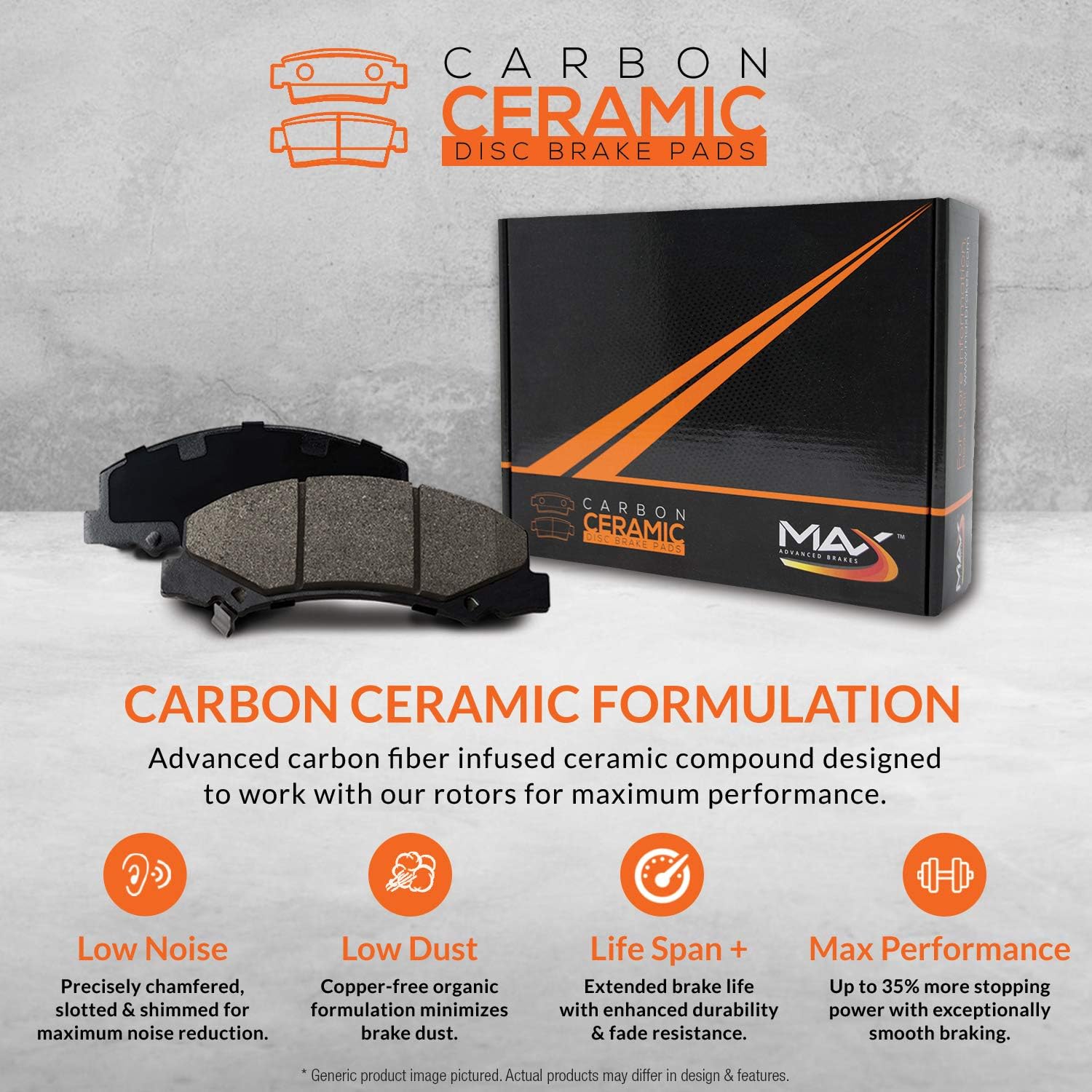 Premium OE Rotors with Carbon Ceramic Pads I36162