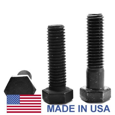 9/16 inch-12 x 2 inch Coarse Thread Grade 8 Hex Cap Screw Black Oxide Pk 50 V916999