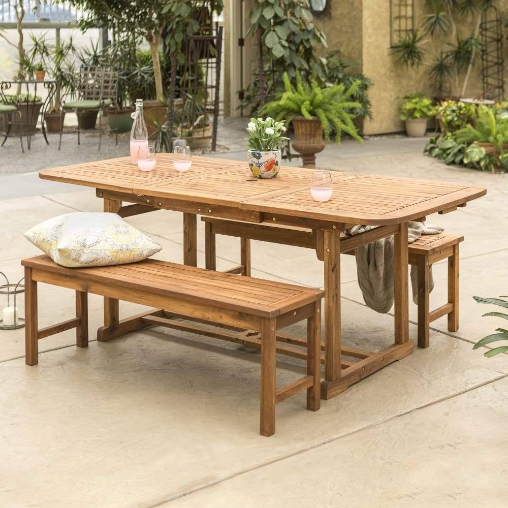 3-Piece Acacia Patio Dining Set X91176