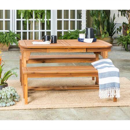 3-Piece Acacia Patio Dining Set X91176