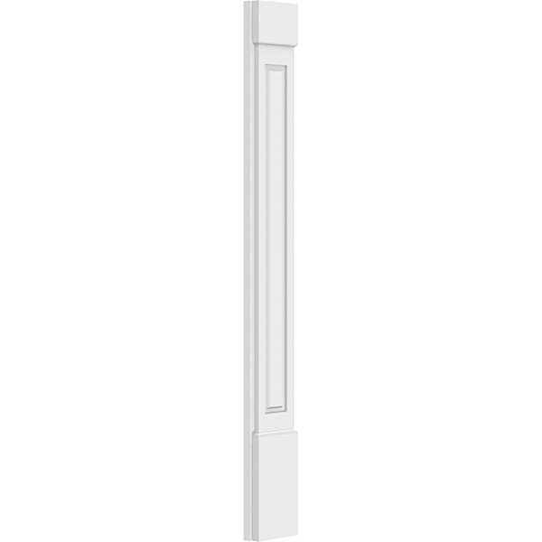 Raised Panel PVC Pilaster with Capital and Base (Pair) W517