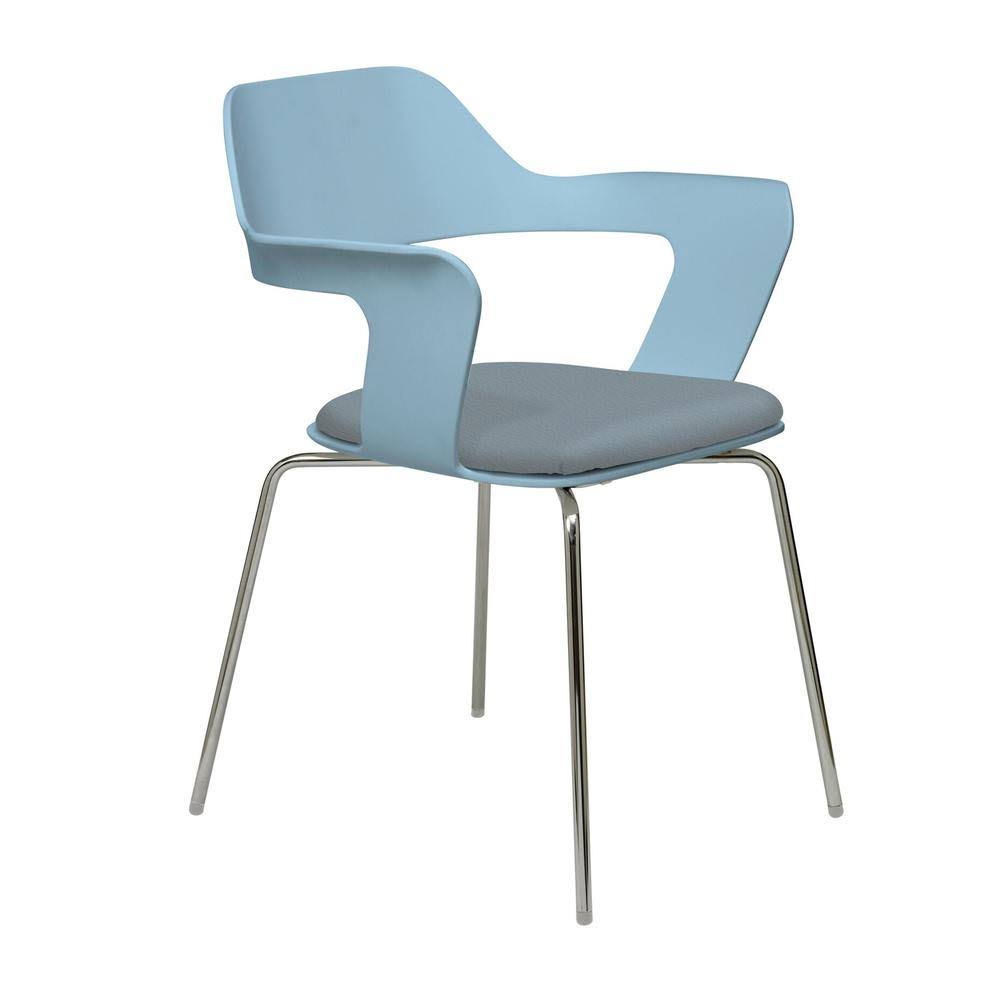 Blue Stacking Chair with Flex Poly Shell I699