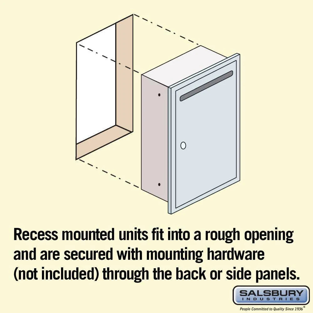 Slim Recessed Aluminum Letter Box S6457