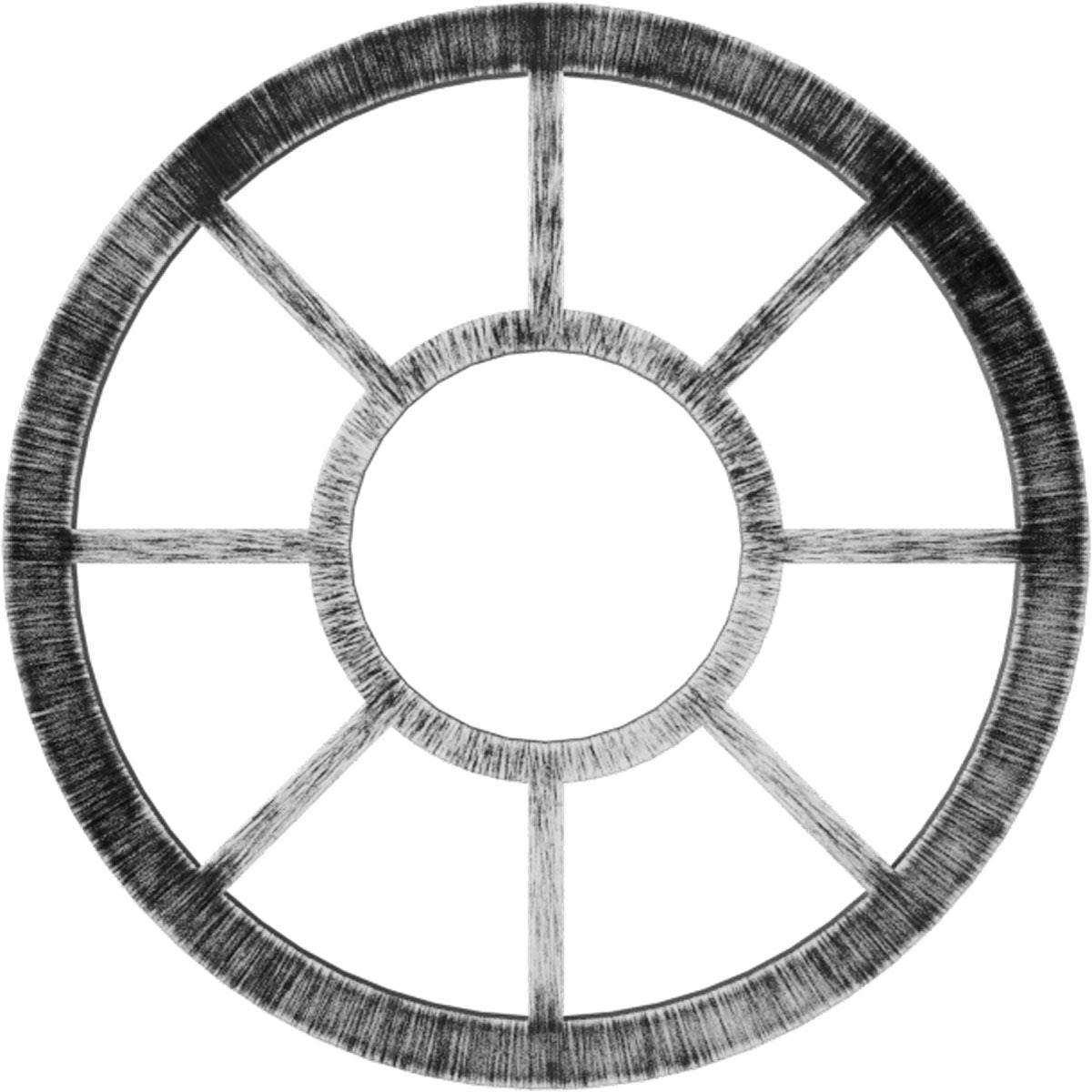 36x22OD x 13 1/8x22ID x 1x22P PVC Pierced Ceiling Medallion M1764