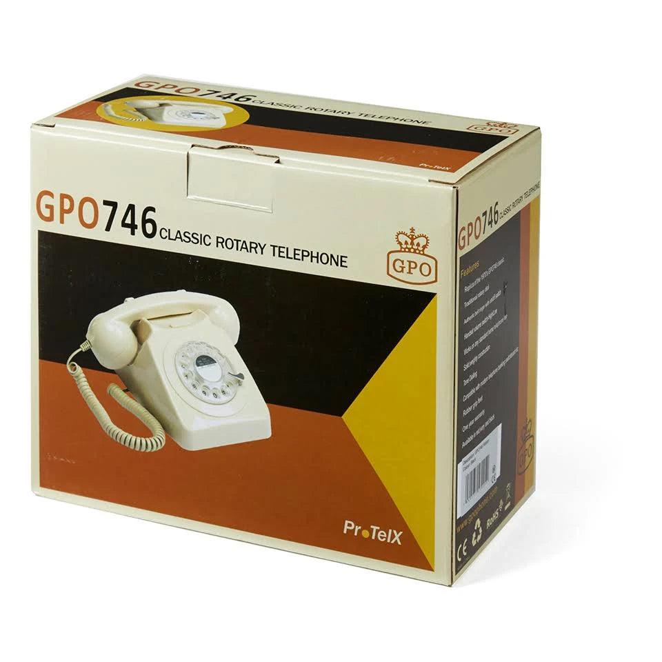 Ivory White Rotary Dial Telephone U576699