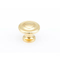 1-1/4 inch Polished Brass Mushroom Cabinet Knobs U187456