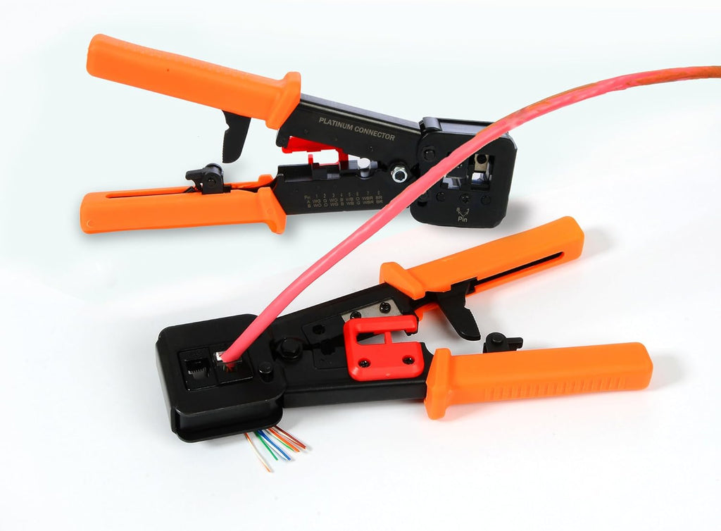 Pass-Through Crimper for UTP/FTP Cable Connector, Pack of 2 X99166