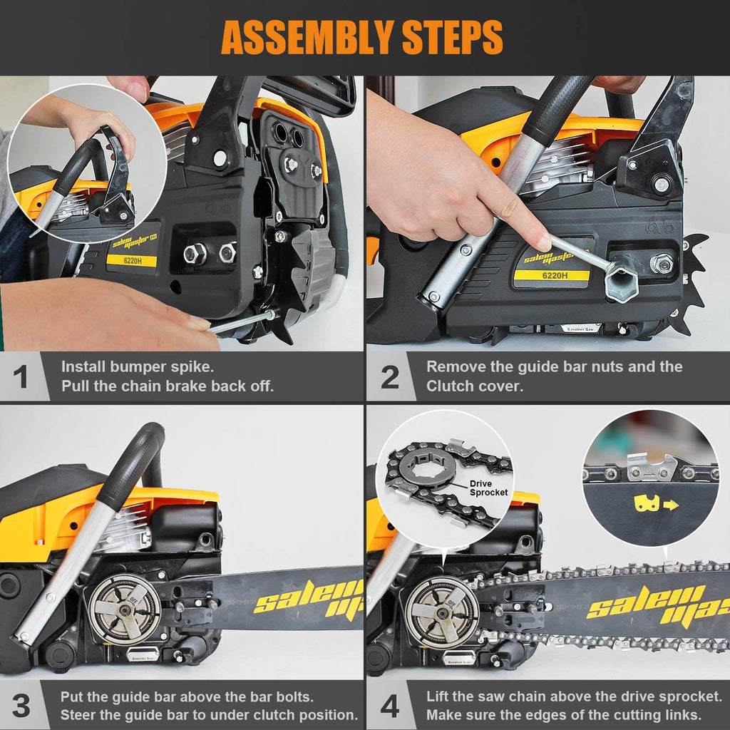 62CC 20-Inch Gas Chainsaw T4116