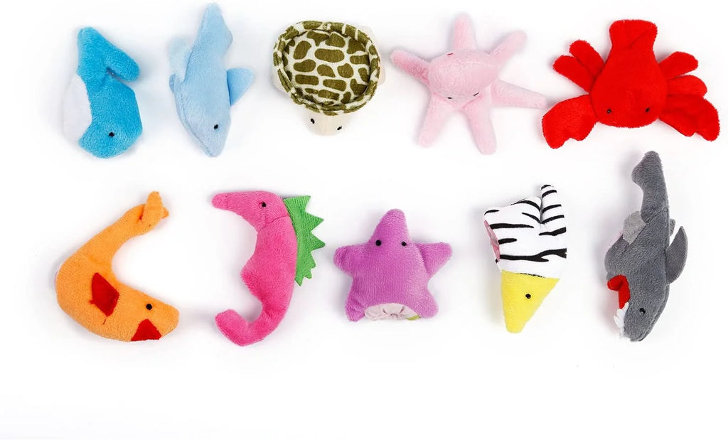20 PCS Soft Velvet Animal Finger Puppets Toys P55620