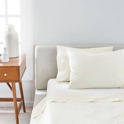 White Washed Percale California King Sheet Set Z6521