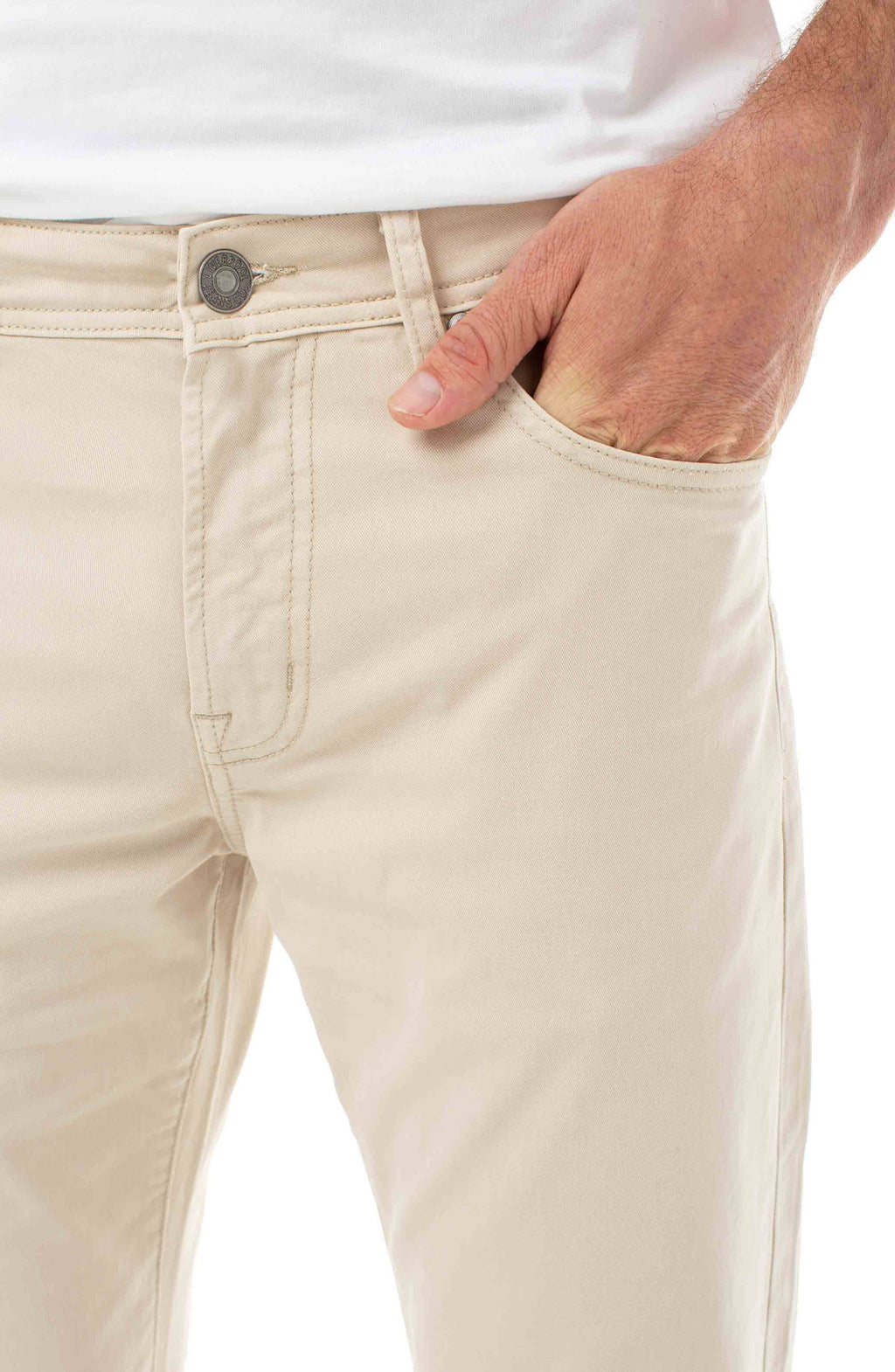Sand Relaxed Straight Twill Pants K29095