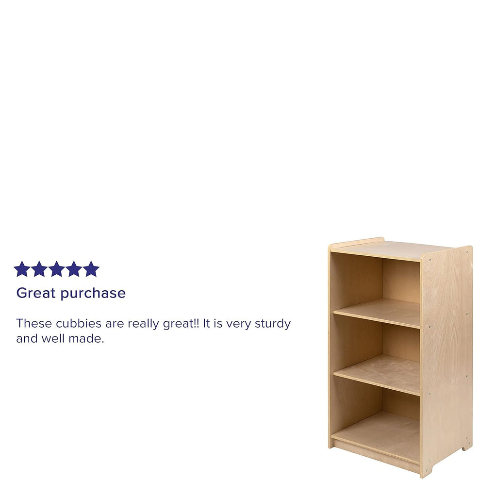 Wooden 3 Section School Classroom Storage Cabinet V33759