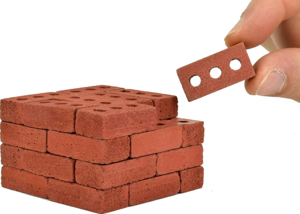 Mini Red Bricks, 1:6 Scale (160 Pack) Pack of 2 Z178915