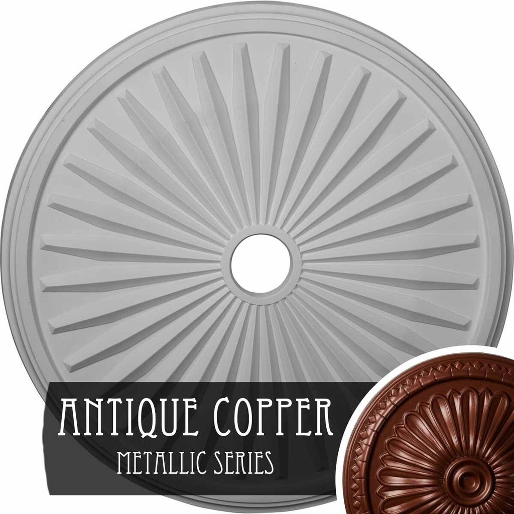 33 1/8x22OD x 3 1/2x22ID x 1 3/8x22P Ceiling Medallion L2734