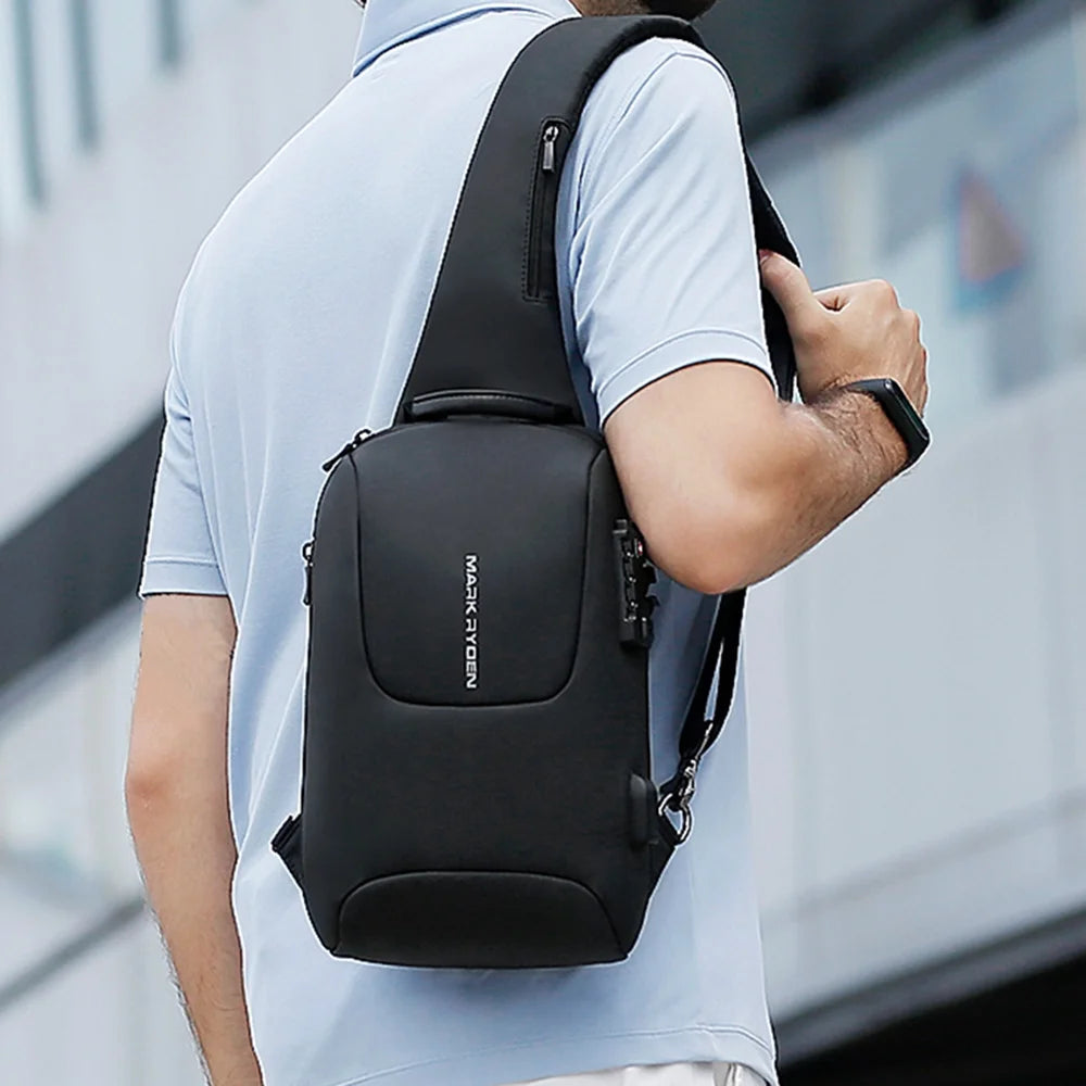 TSA Lock Crossbody Chest Shoulder Bag T98865