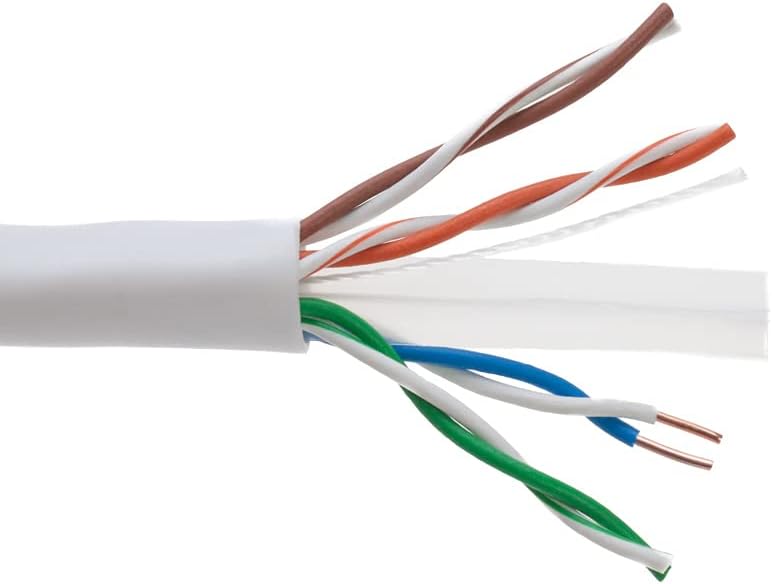 1000ft CAT6 Solid Cable 550Mhz UTP 23AWG Network Wire Bulk Blue Q593911