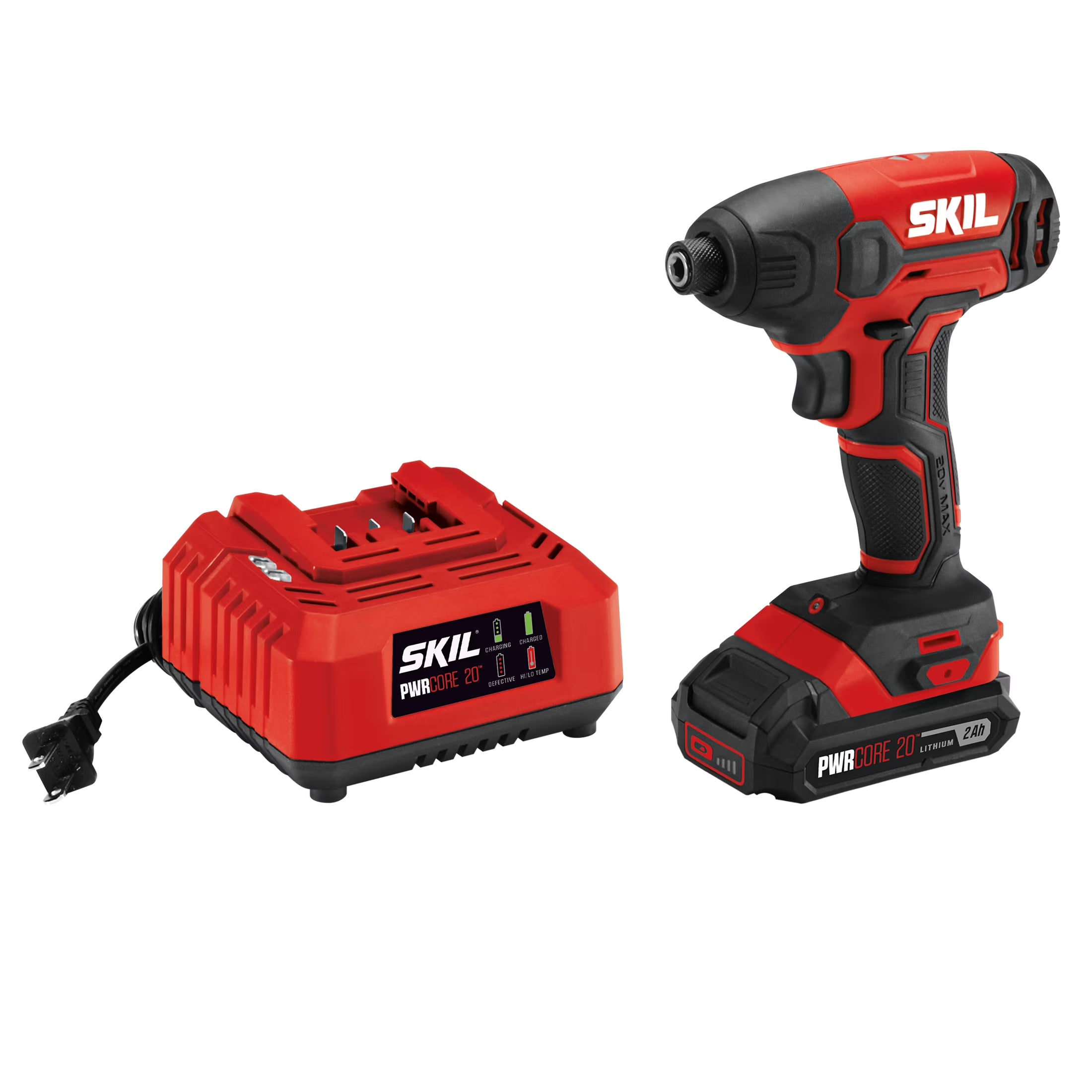 20V Cordless 1/4'' Hex Impact Driver Kit with 2.0Ah Battery & Charger J546