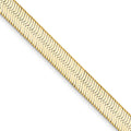 14K Yellow Gold Herringbone Chain Necklace 22" X516