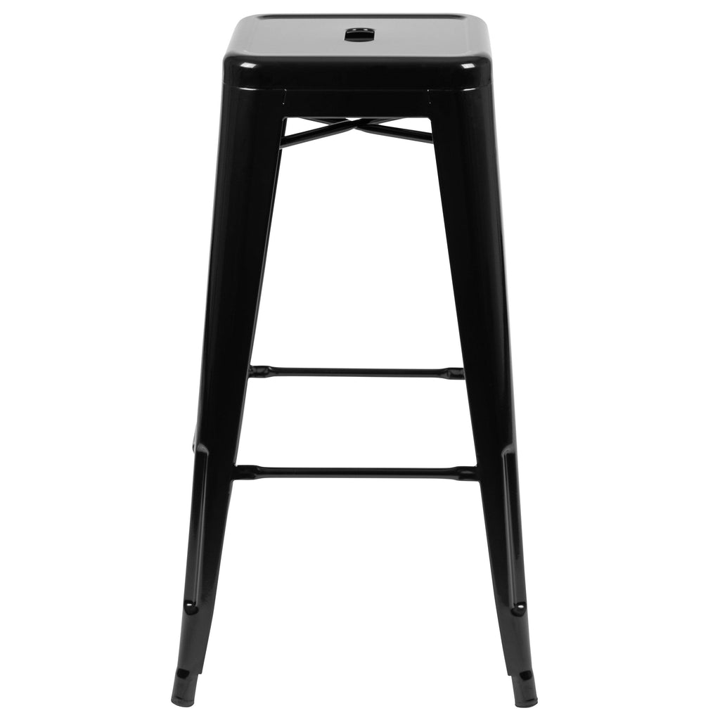 4 Pack 30x22 High Metal Stackable Bar Stool H487