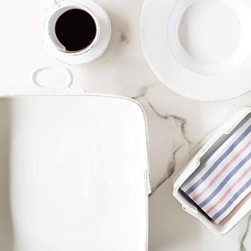 White Large Square Baker F3176