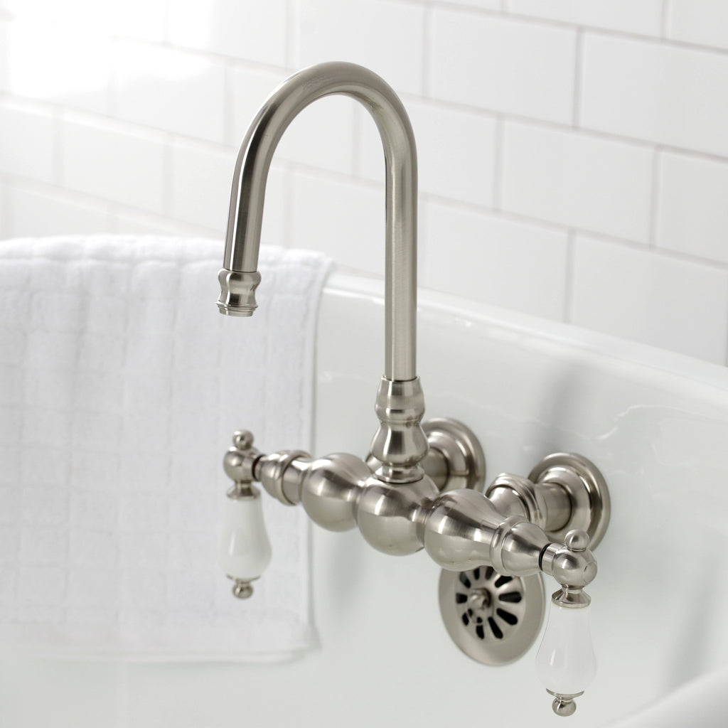 Vintage Tub Wall Mount Clawfoot Tub Faucet, Oil Rubbed Bronze L99573