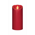 4 Piece Unscented Pillar Candle Set, Red D49711