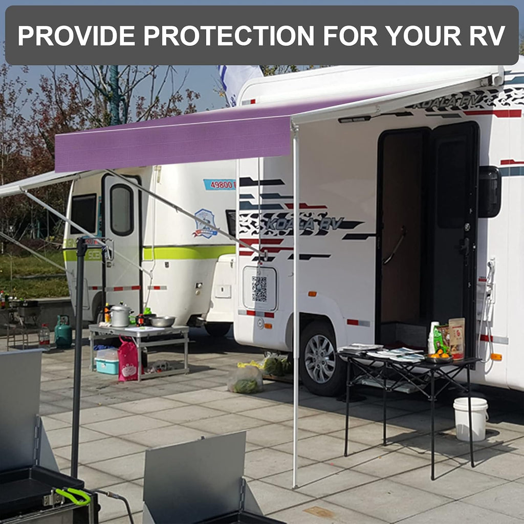 RV Awning Fabric Replacement Waterproof Vinyl Shade Screen 16' V780