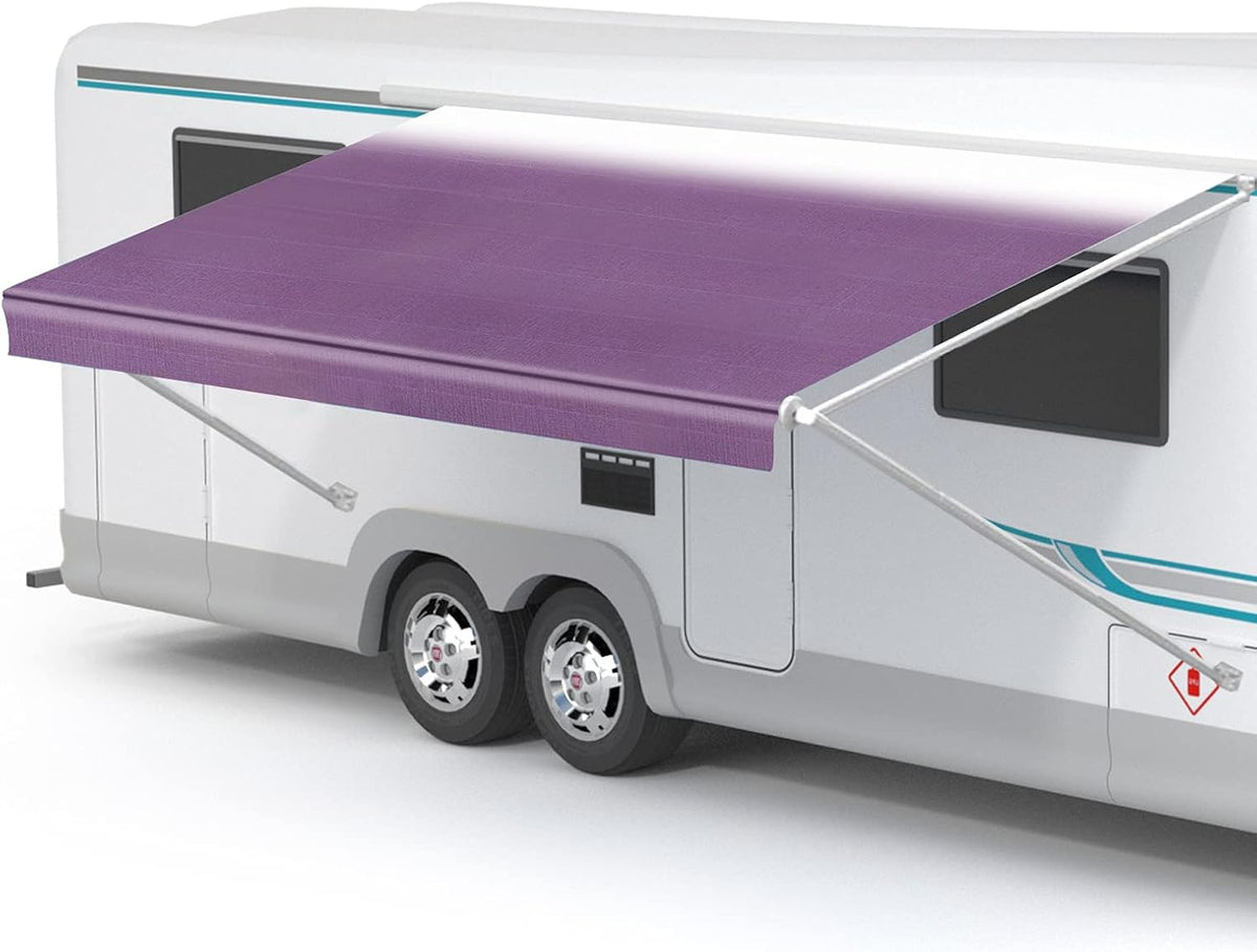RV Awning Fabric Replacement Waterproof Vinyl Shade Screen 16' V780