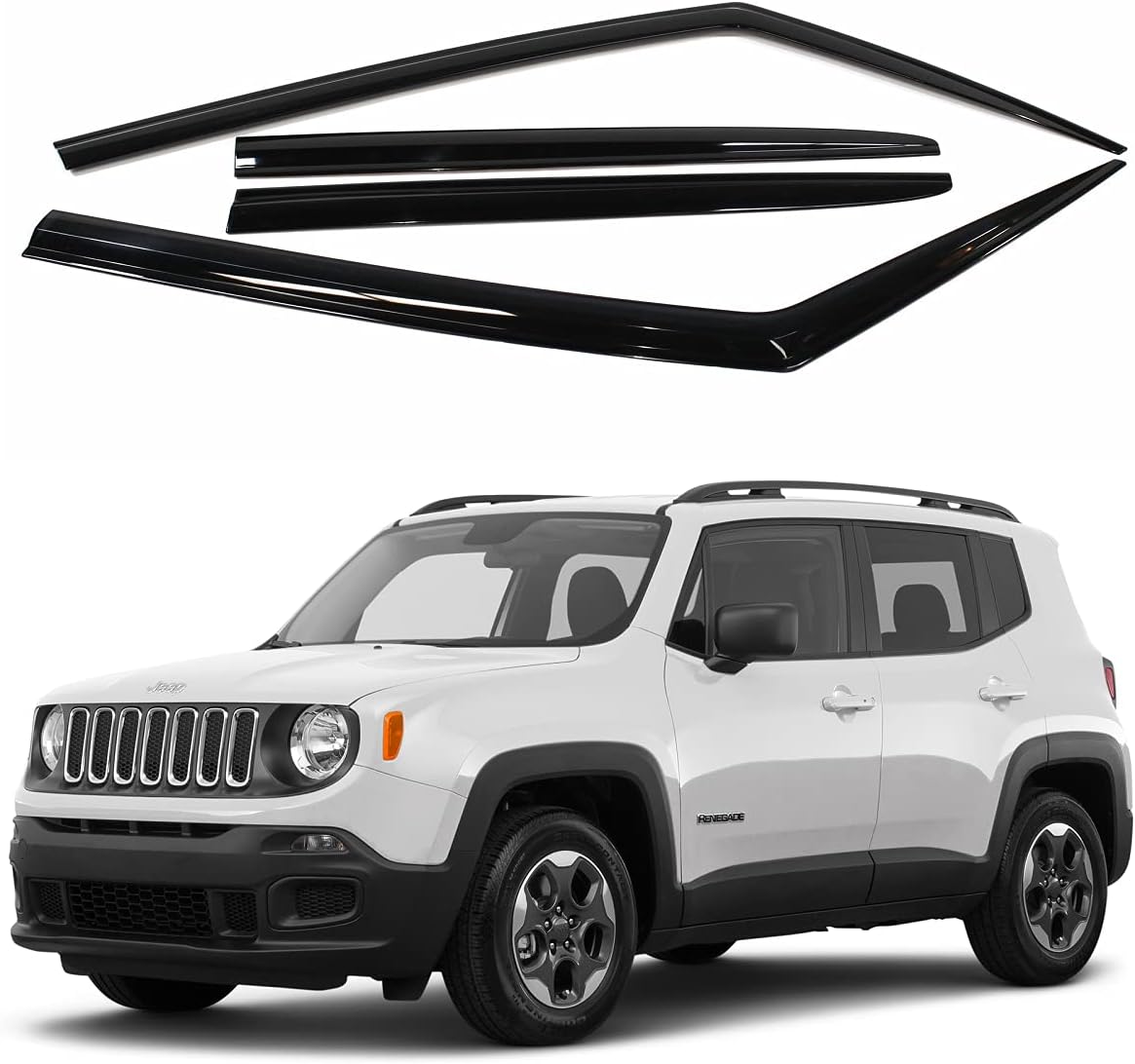 Dark Smoke Side Window Vent Visor 4 Piece Set Q705