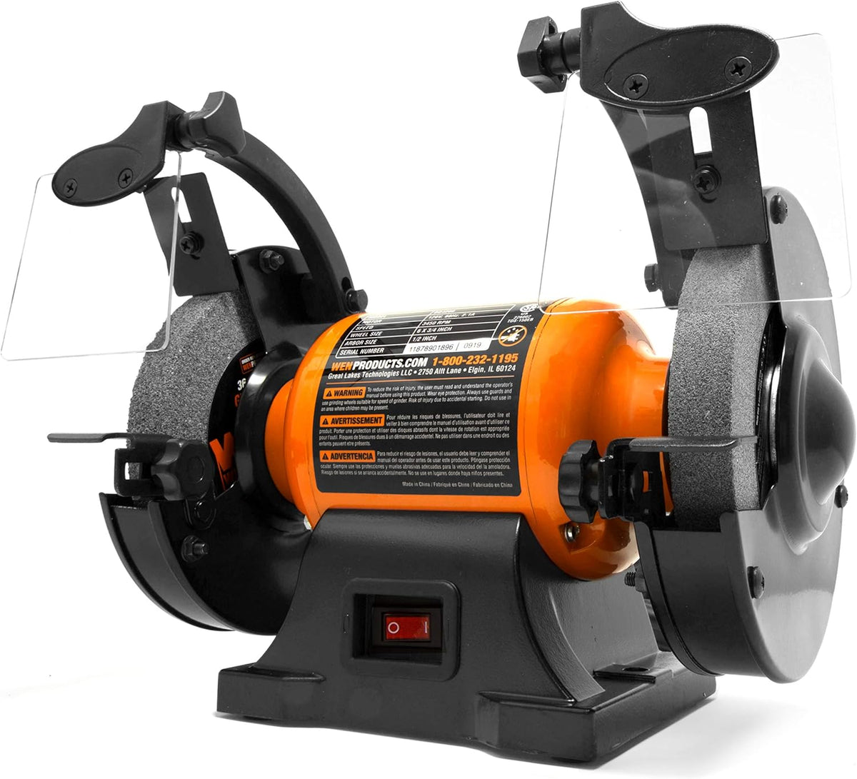 2.1-Amp 6-Inch Bench Grinder Pack of 2 N952034