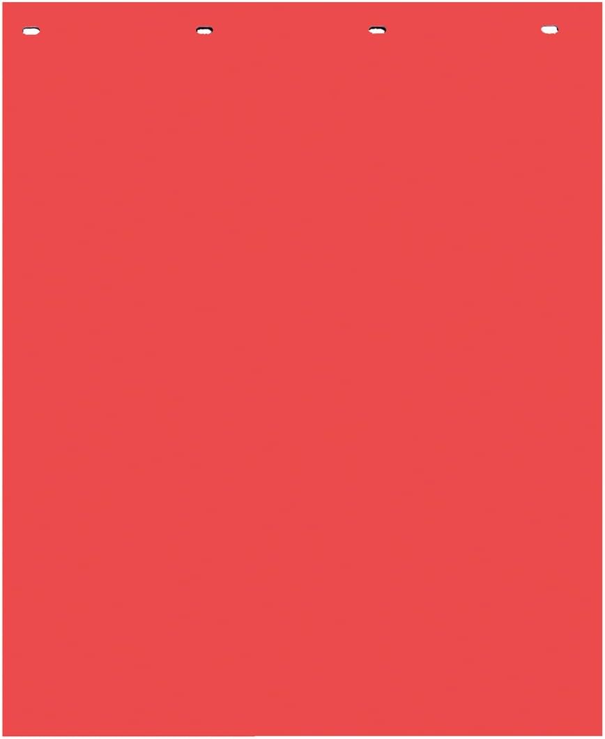 Red Polymer Semi-Truck Mud Flaps, 24in.W x 30in.L, Pack of 2 E41701