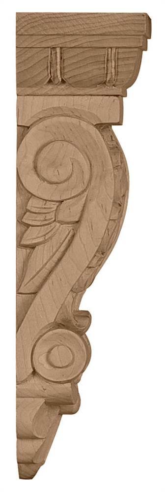 5 1/8x22W x 2 3/4x22D x 9 3/4x22H Maple Corbel P99319