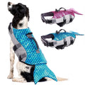 Dog Life Jacket with Rescue Handle, Reflective Adjustable Life Vest D10812