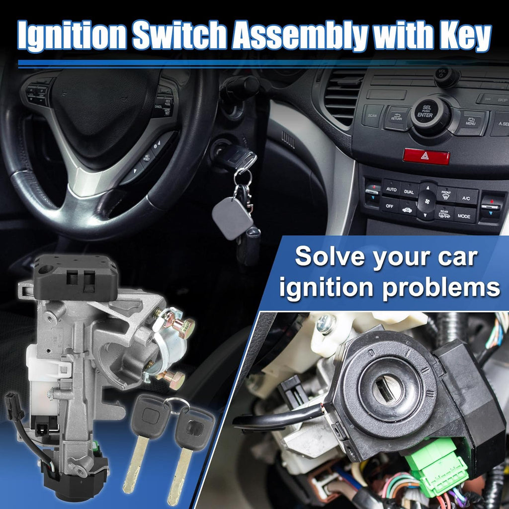 Ignition Switch Cylinder Lock Assembly with 2 Key Pack of 2 U29679