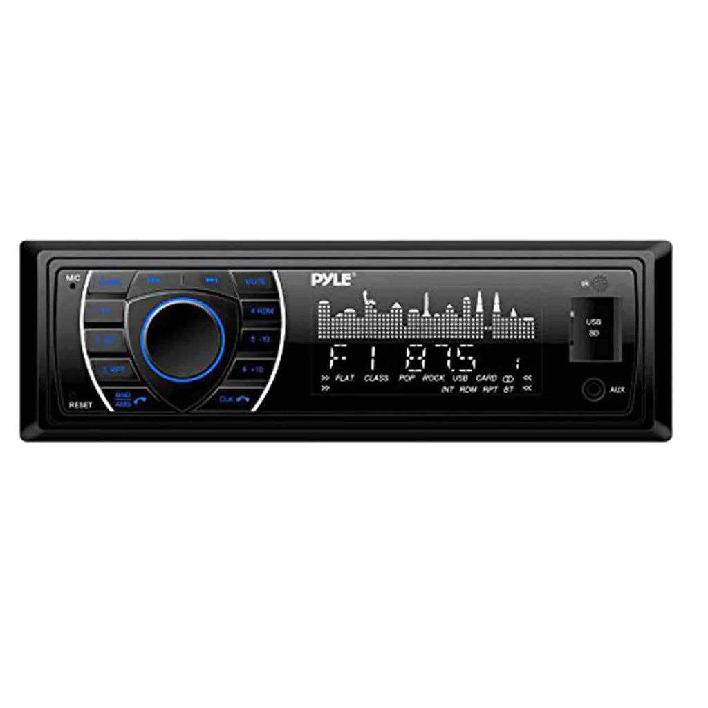 Marine Bluetooth Receiver Stereo with Waterproof Stereo Speakers, 4 Channel Marine Amp, Marine Antenna, 50 Foot Speaker Wire U573