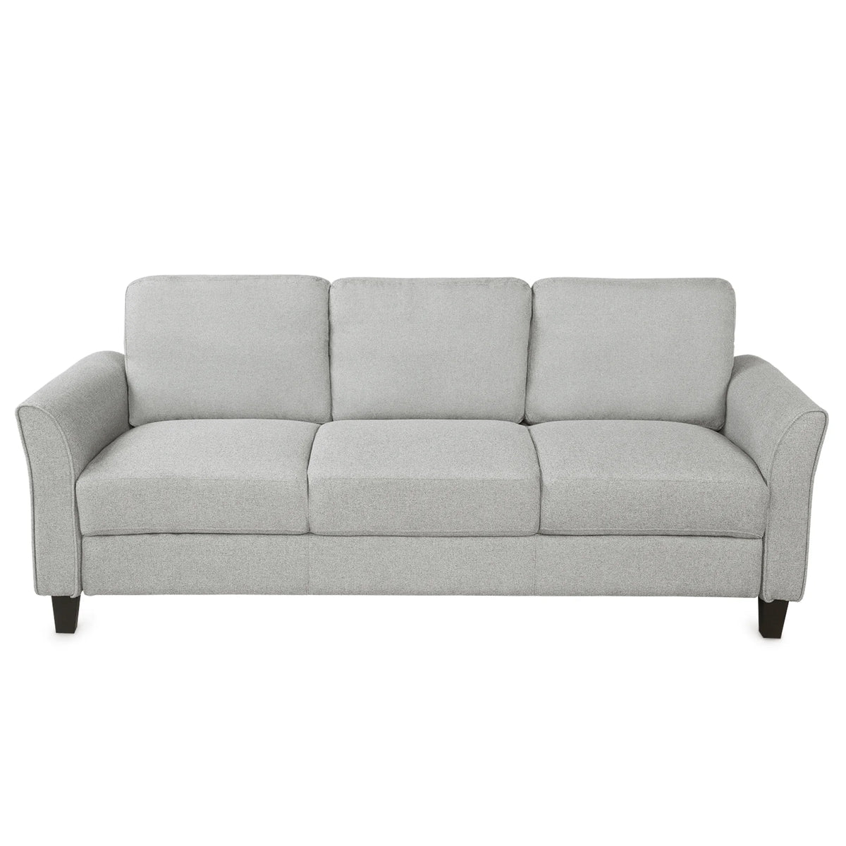 Light Gray Armrest Sofa Loveseat Chair 3-Seat Sofa P2958