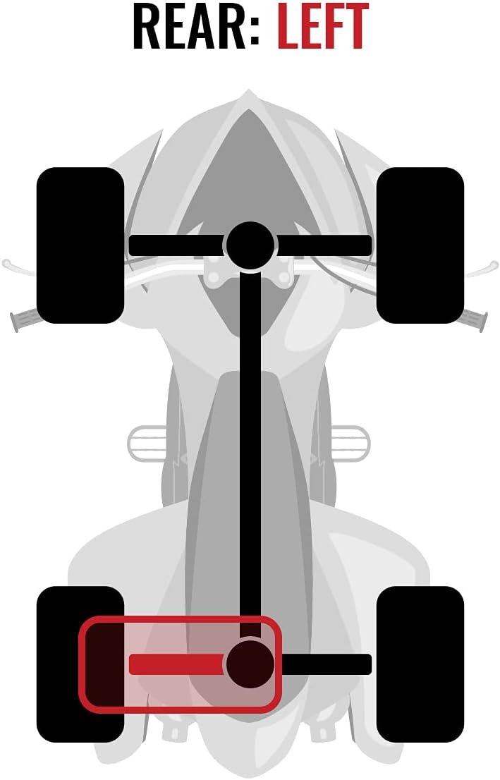 Rear Left Axles Pack of 2 J310